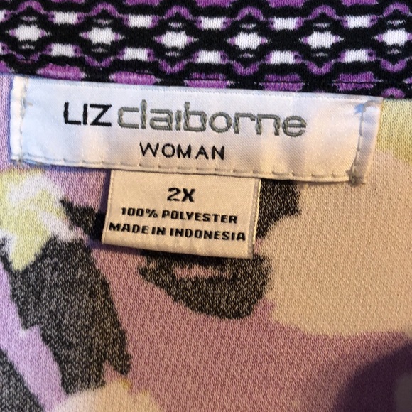 Liz Claiborne tunic top - Picture 2 of 3